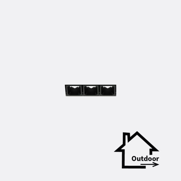 Leva 3 incasso rasato outdoor - kit