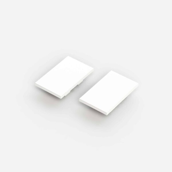 Coppia di testate di chiusura per profilo ad H