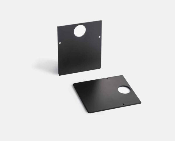 File 2 sistema - Coppia di testate di chiusura per incasso rasato